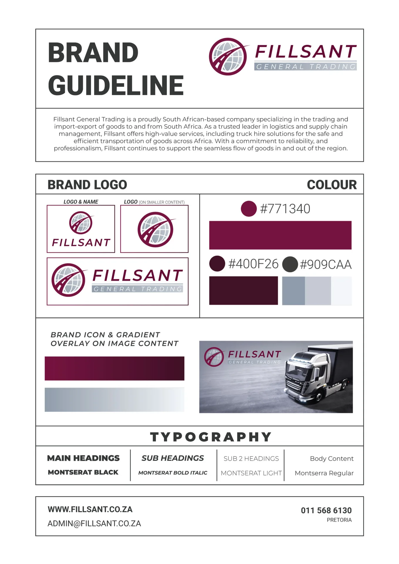 Fillsant General Trading — Logistics, trading, import/export, truck hire, warehousing case study