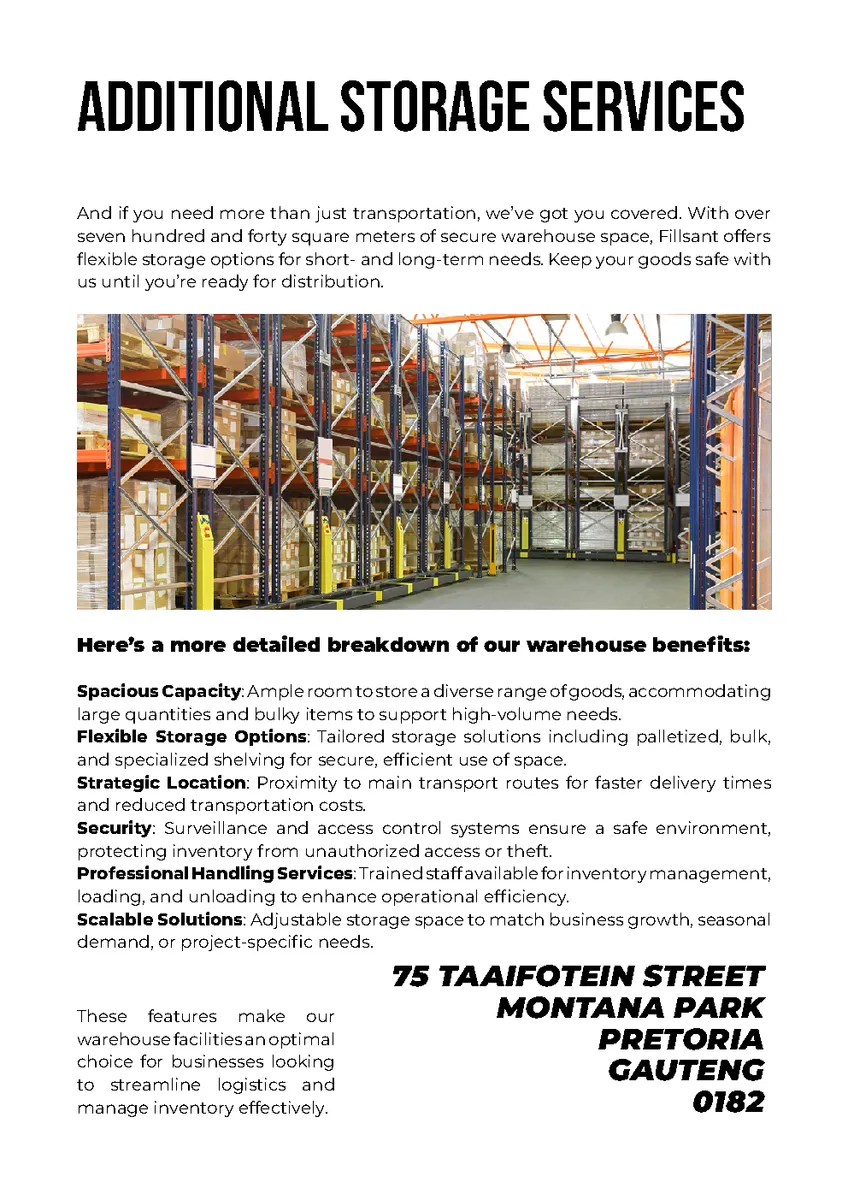 Fillsant — Truck Hire Profile page 9