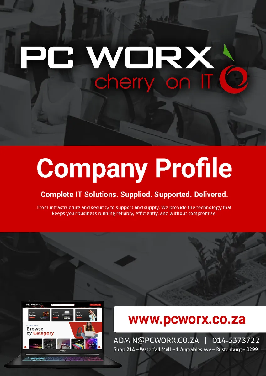 PC Worx — Company Profile page 1
