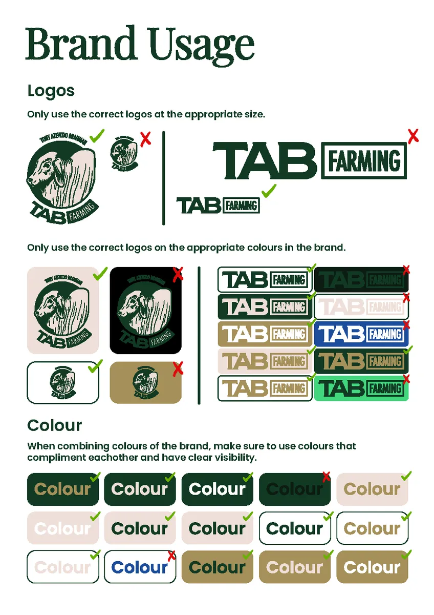 TAB Farming — Brand Guide page 5